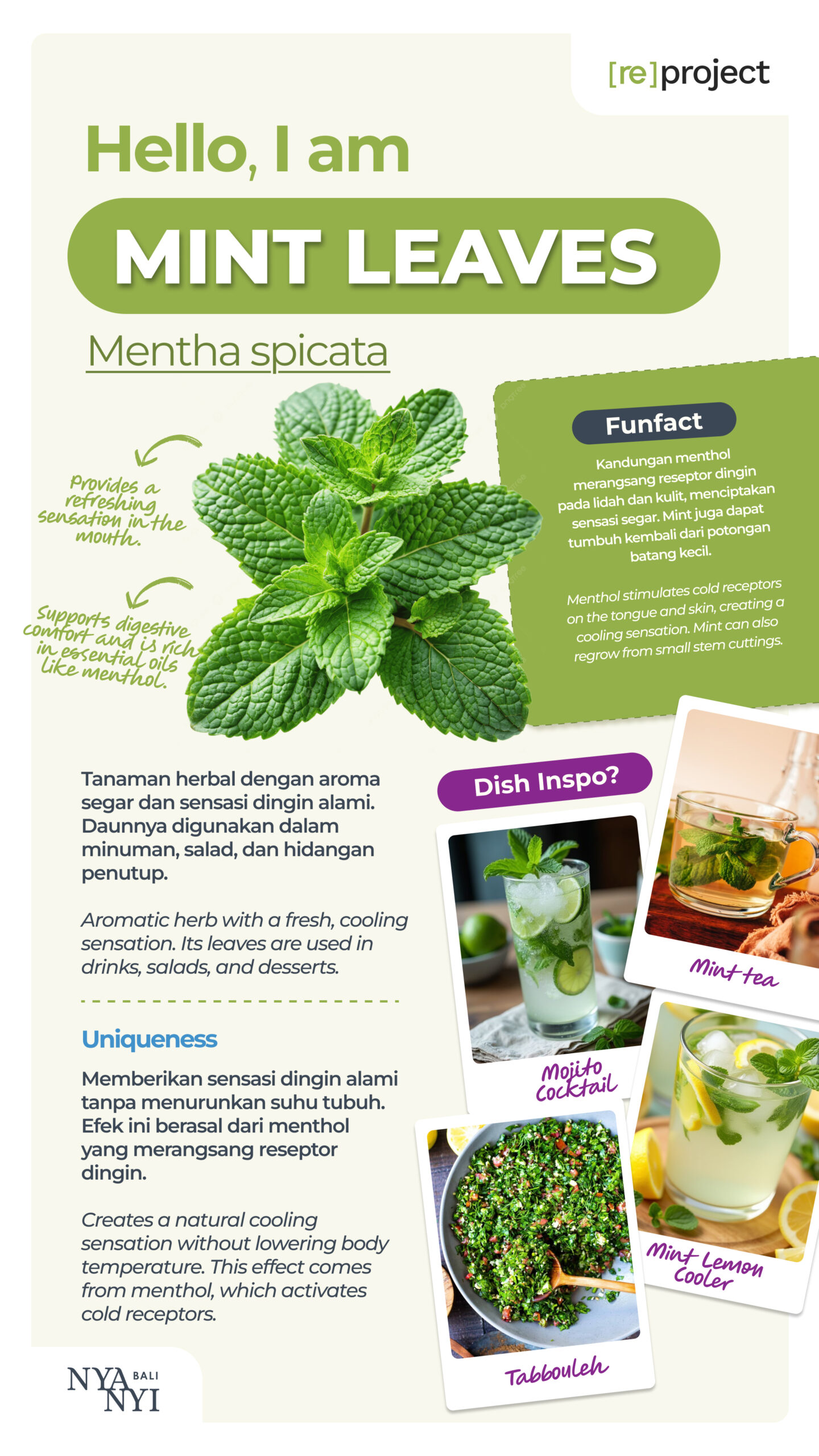 Mint Leaves Nyanyi Bali Hero