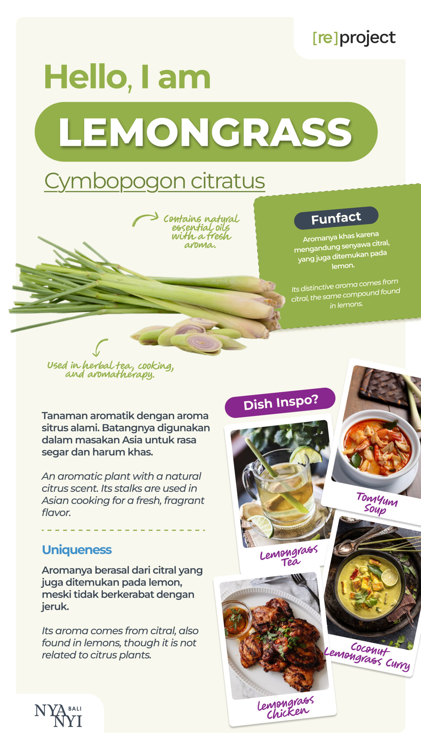 Lemongrass Nyanyi Bali Hero