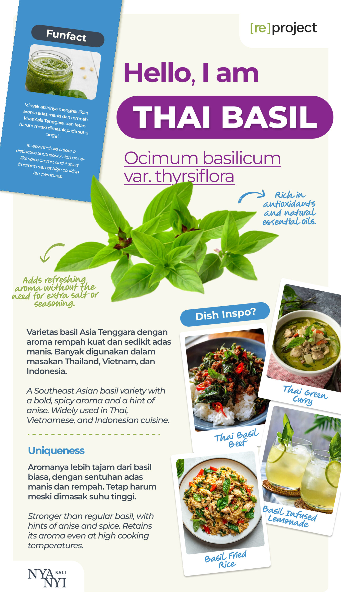 Thai Basil Nyanyi Bali Hero