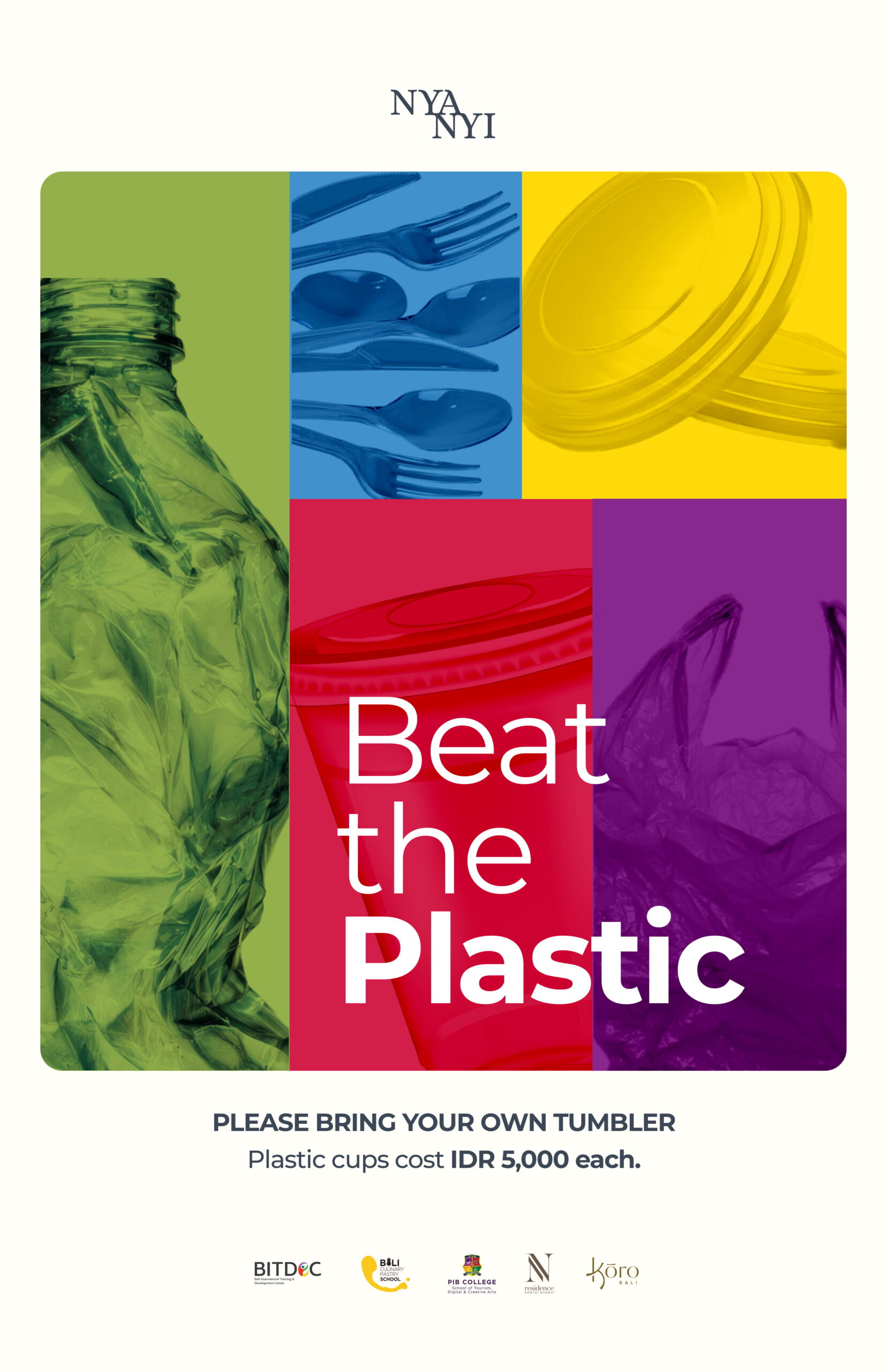 Poster Beat the Plastic